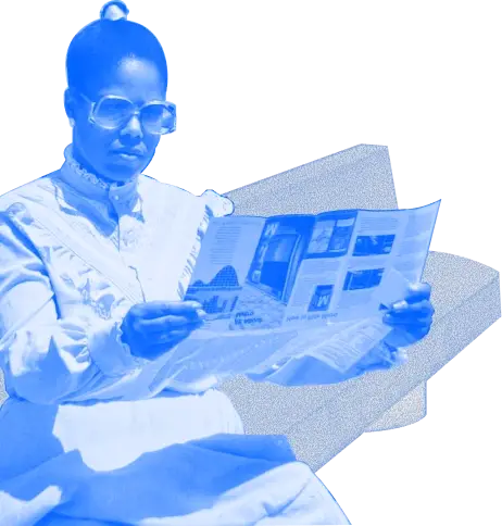 Woman Reading Metro Map